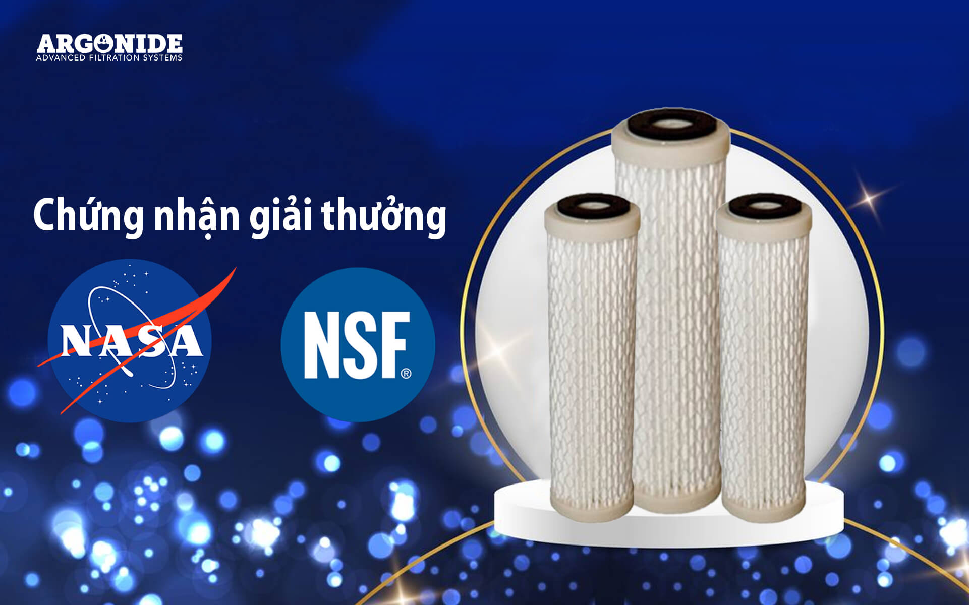 Lõi lọc Nano Ceram 10 in đạt Giấy chứng nhận NSF 